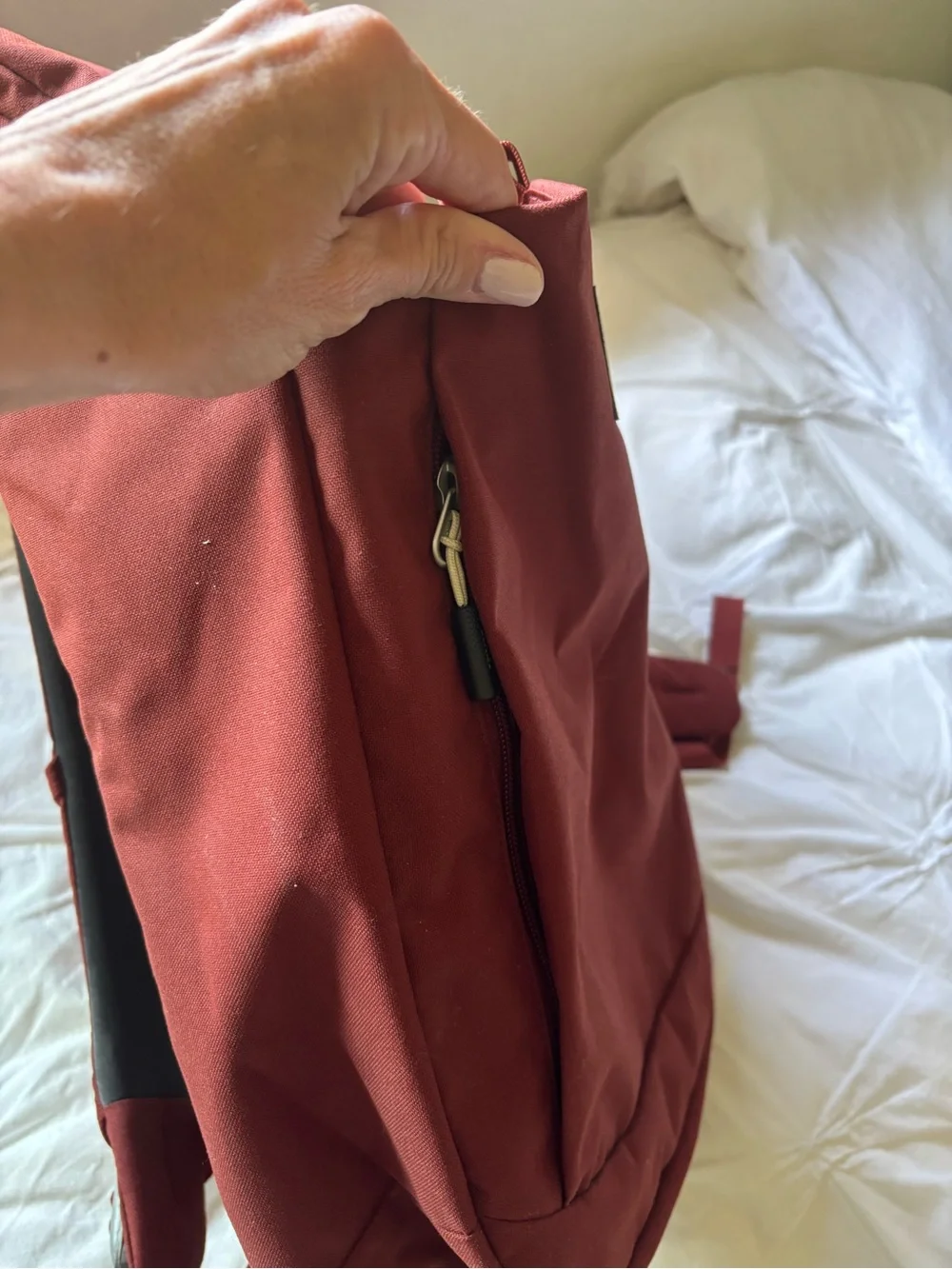 OSPREY Roll-Top Backpack in Burgundy